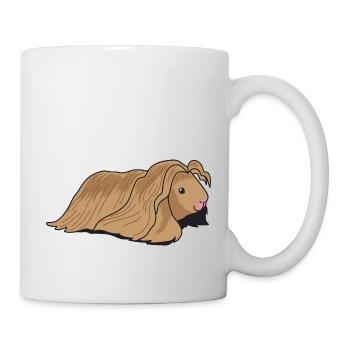 Long haired guinea pig - Mug - white - Right
