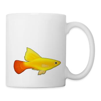 Perroquet platy - Mug blanc - blanc - Droite