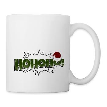 HoHoHo! Comic Style Bubble Graffiti Lettering - Mug - white - Right