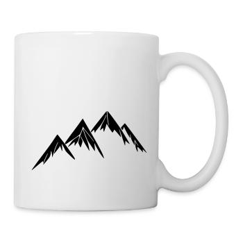 Montagnes Randonnée en montagne Aventure Vecteur de voyage gratuit 4 - Mug blanc - blanc - Droite