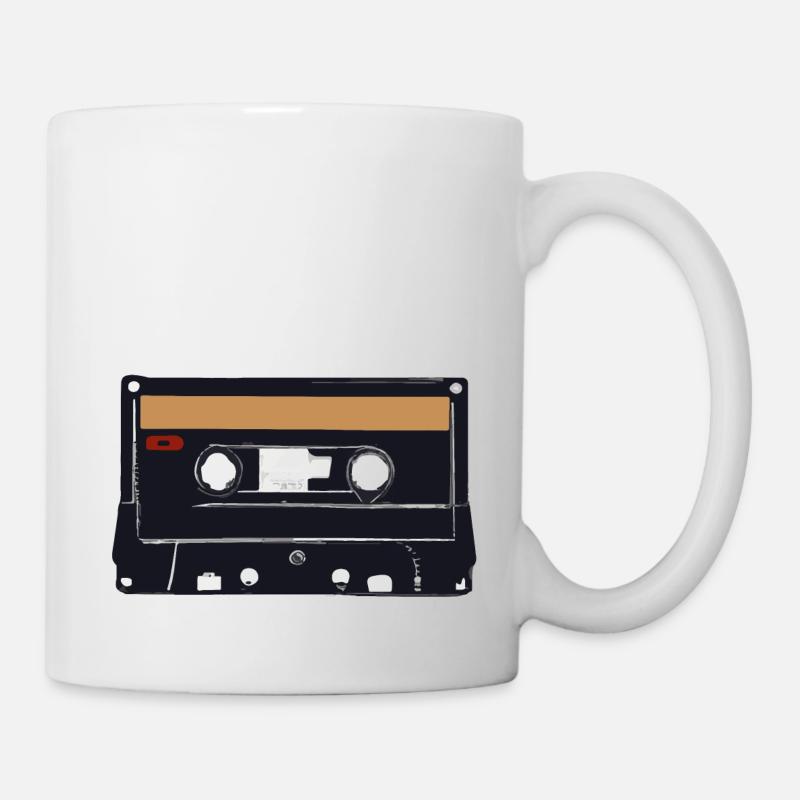 Kassette Retro Geschenkidee - Tasse - Weiß