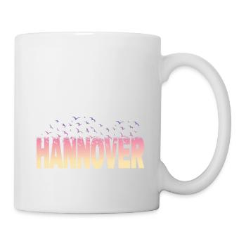 Hanover Germany City Font Birds Skyline - Mug - white - Right