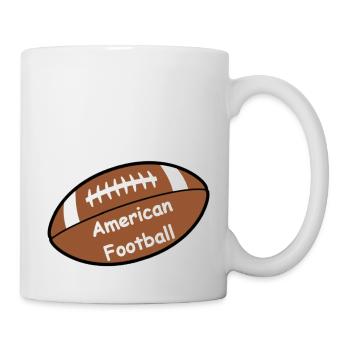 American Football - Tasse - Weiß - Rechts