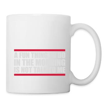 ne me parle pas - Mug blanc - blanc - Droite