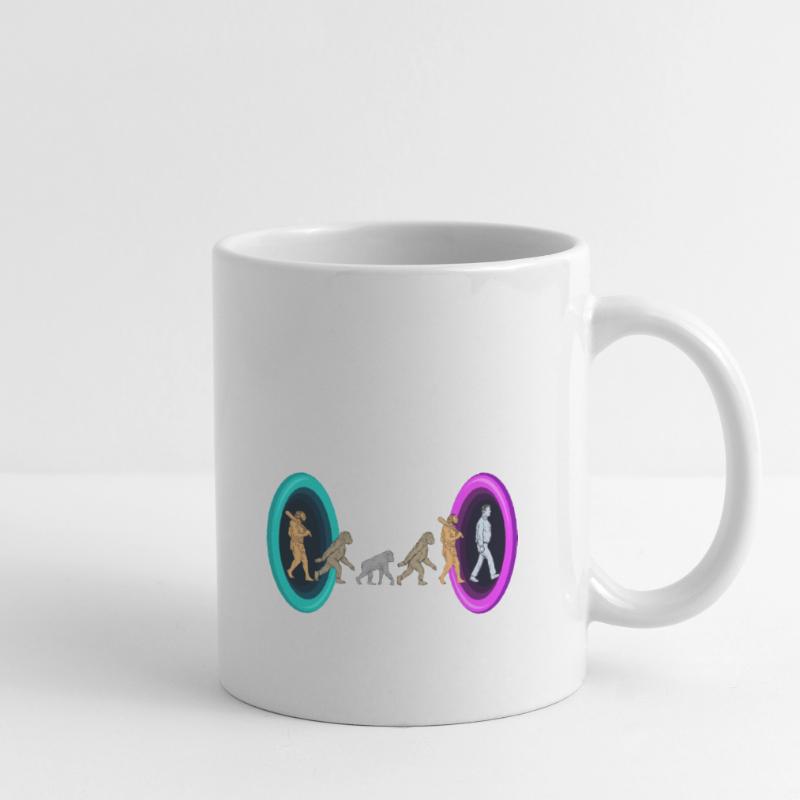 L’évolution à travers les portails Mug blanc