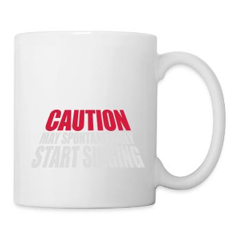 may spontaneously start singing - Mug - white - Right