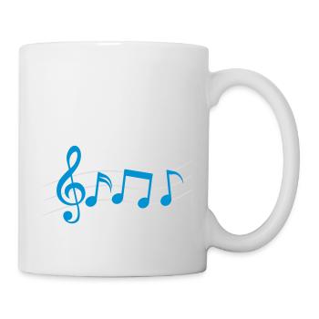 Symboles de logo Partitions de musique - Mug blanc - blanc - Droite