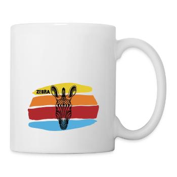 Zèbre - Mug blanc - blanc - Droite