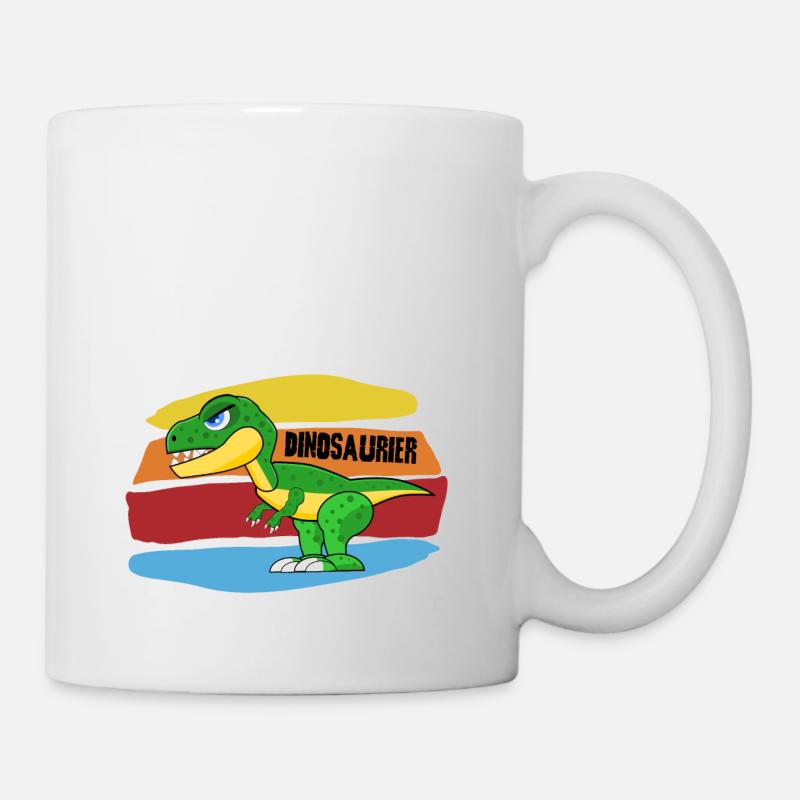 Dinosaurier - Tasse - Weiß