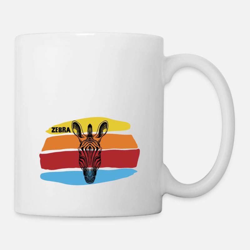 Zebra - Tasse - Weiß