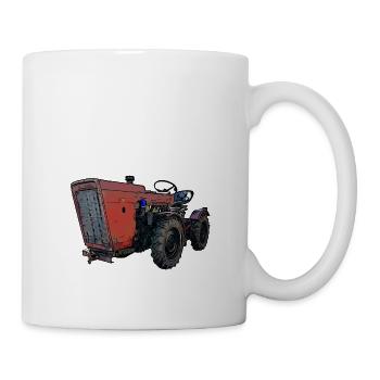 TZ4k kleiner Traktor Knicklenker - Tasse - Weiß - Rechts