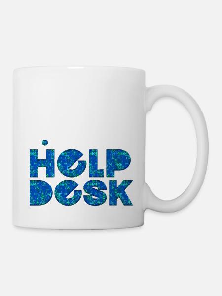 Helpdesk IT-Support-Geek Computer-Computer-Geek - Tasse - Weiß