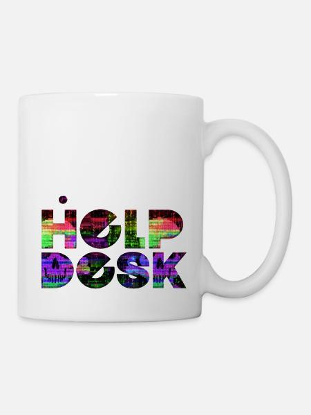 Helpdesk IT-Support-Geek Computer-Computer-Geek - Tasse - Weiß