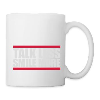 talk less smile more - Mug - white - Right