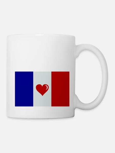 Love France - Tasse - Weiß