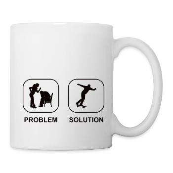 Skateboard Skating Skateboarding Skater Longboard - Mug blanc - blanc - Droite