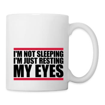 im not sleeping quote - Mug - white - Right