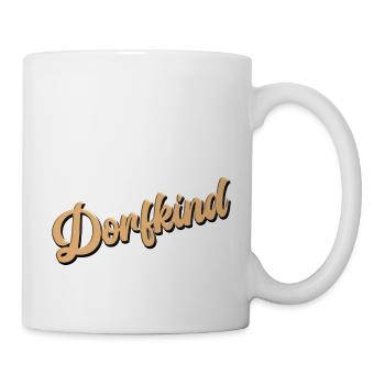 Dorfkind, Land, Eifel, Dorf, Spruch, fun - Tasse - Weiß - Rechts