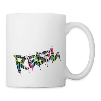 Rebel Rebels Lustige Retro Musik Hip Hop Rocknroll - Tasse - Weiß - Rechts