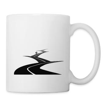 Fahrradfahren - Tasse - Weiß - Rechts