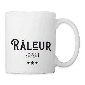 râleur expert - Mug blanc - blanc - Droite