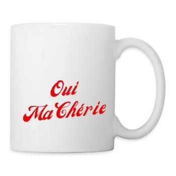Oui ma chérie - Mug blanc - blanc - Droite