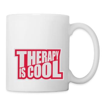 therapy is cool Quote - Mug - white - Right