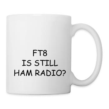 FT8 est toujours une radio amateur ? - Mug blanc - blanc - Droite