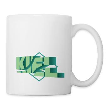 Kiel Deutschland Stadt 3D Schrift Skyline - Tasse - Weiß - Rechts
