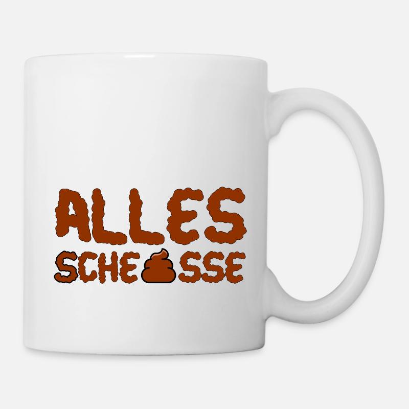 ScheisseV2 - Tasse - Weiß
