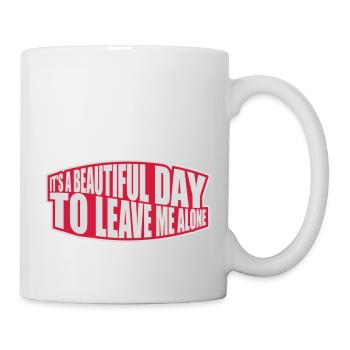 leave me alone day - Mug - white - Right