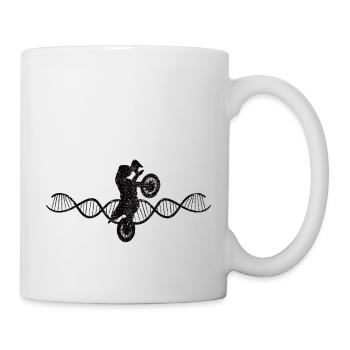 Moto Motocross Mobylette Cadeau Motocycliste - Mug blanc - blanc - Droite