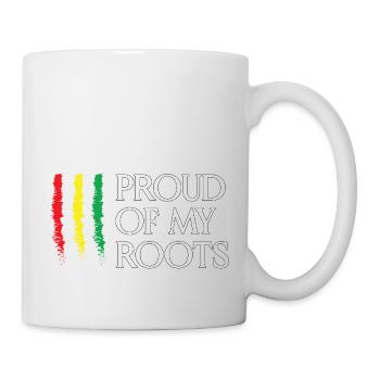 proud of my roots black history gift - Mug - white - Right