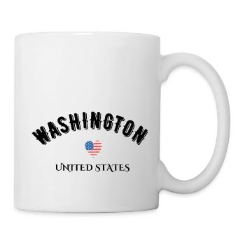Washington Vereinigte Staaten - Tasse - Weiß - Rechts