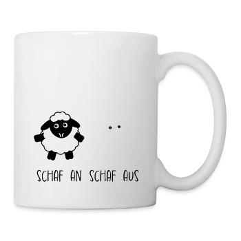 Lustiges Schaf an Schaf aus Informatiker Shirt - Tasse - Weiß - Rechts