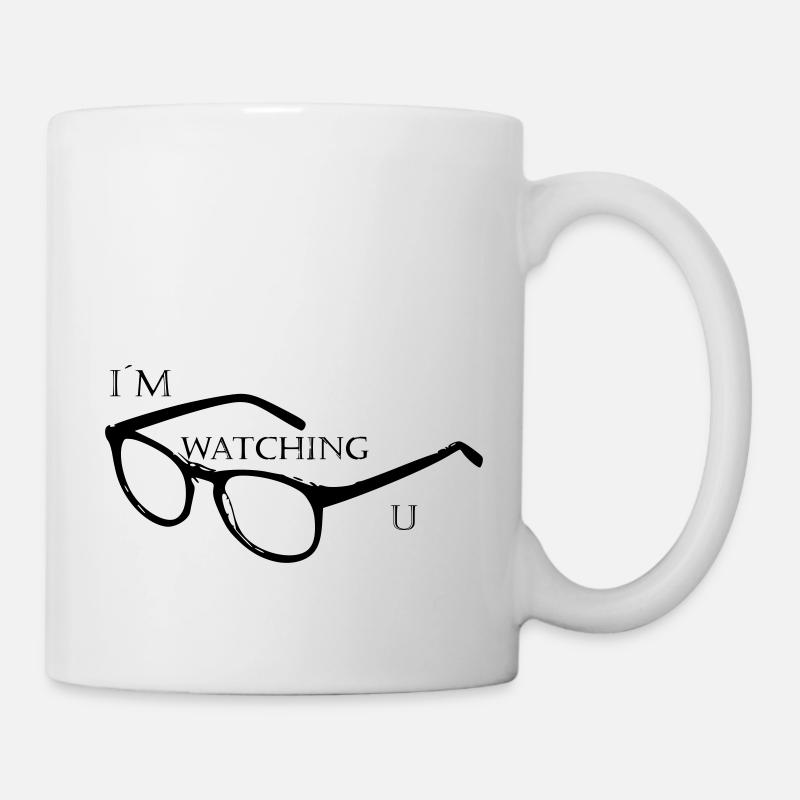In the watching u lettering - Mug - white