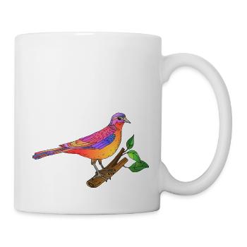 Oiseau - Mug blanc - blanc - Droite