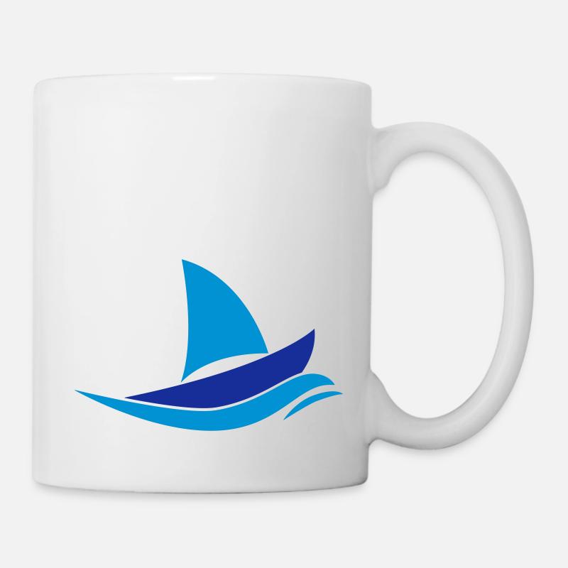 Voilier - Mug blanc - blanc