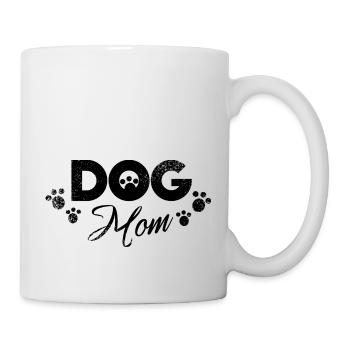 Dog mom - Design amusant de maman fan de chiens - Mug blanc - blanc - Droite