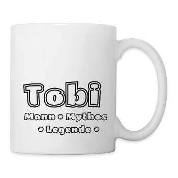 Tobi - der Mann, der Mythos, die Legende - Tasse - Weiß - Rechts