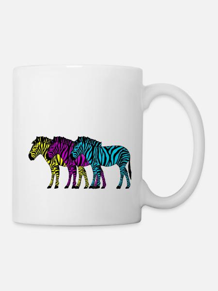 Zebras - Tasse - Weiß