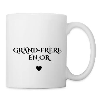grand-frère en or - Mug blanc - blanc - Droite