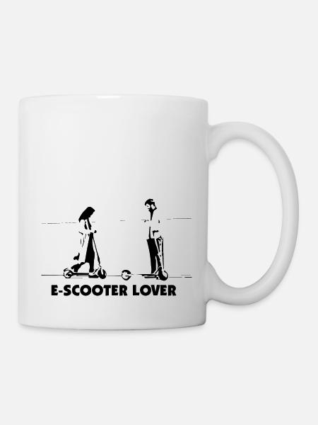 E-Scooter E-Roller Scooter - Tasse - Weiß