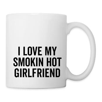 I Love My Smokin Hot Girlfriend - Mug - white - Right