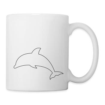 Delfin - Tasse - Weiß - Rechts
