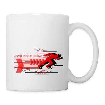 Biking Running Marathon Triathlon Bike - Mug - white - Right