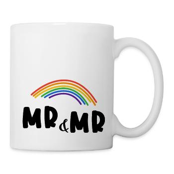 Mr et Mr. Mariage gay. Cadeau - Mug blanc - blanc - Droite