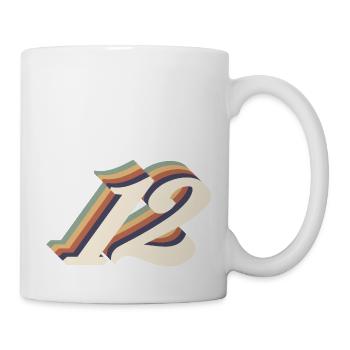 12e anniversaire vintage - Mug blanc - blanc - Droite