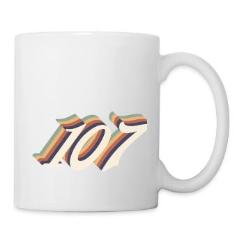 107ème anniversaire vintage - Mug blanc - blanc - Droite
