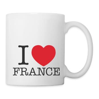 J’aime la France | J’aime français | I Coeur france - Mug blanc - blanc - Droite